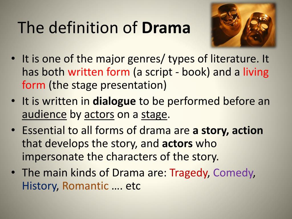 what is drama in literature essay
