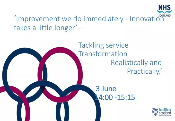 PPT Improvement We Do Immediately Innovation Takes A Little Longer 