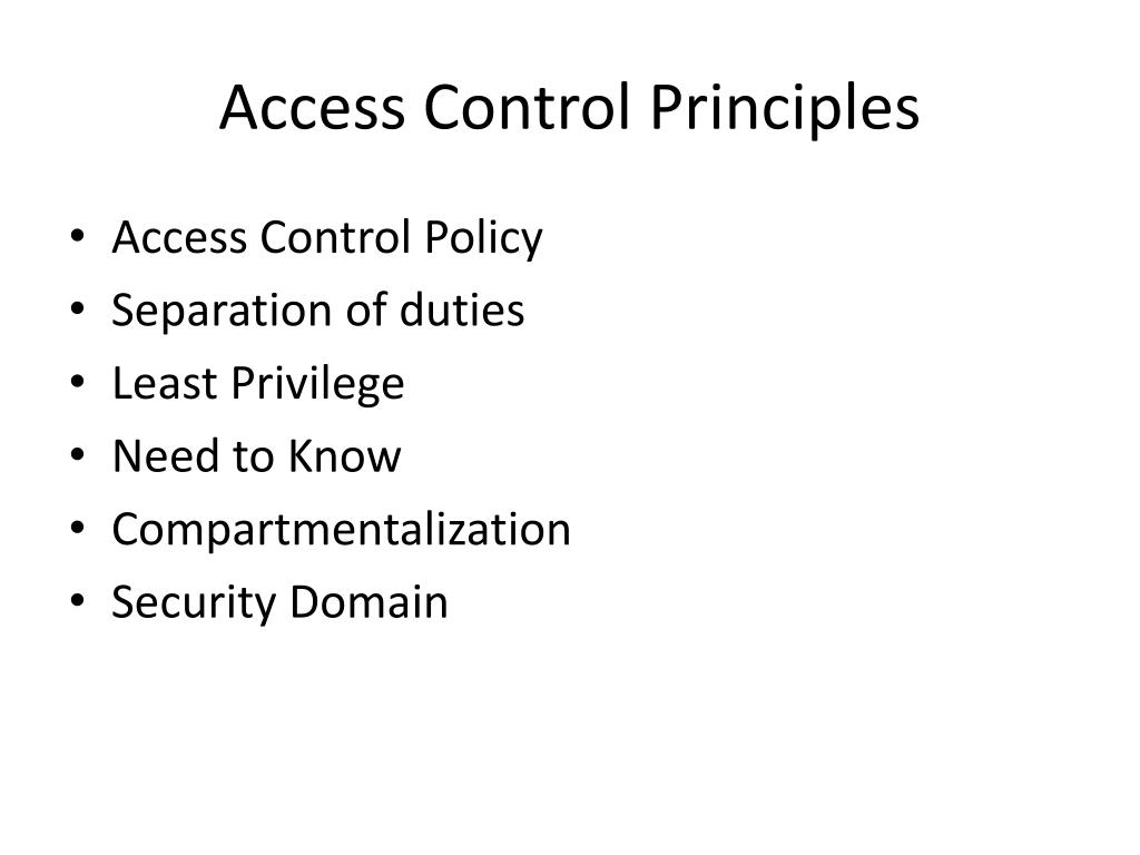 PPT ACCESS CONTROL PowerPoint Presentation, free download ID2755168