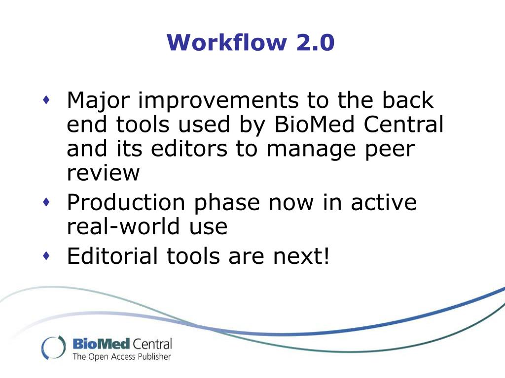 PPT - BioMed Central: The Future Matthew Cockerill BioMed Central ...