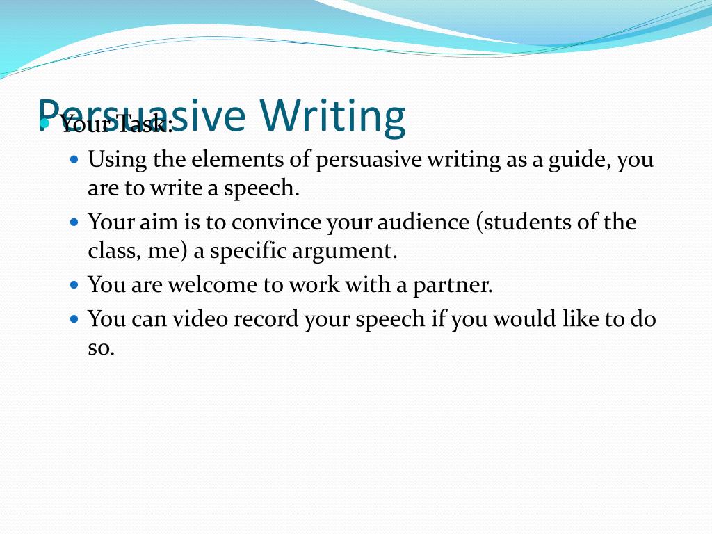 what is persuasive academic writing