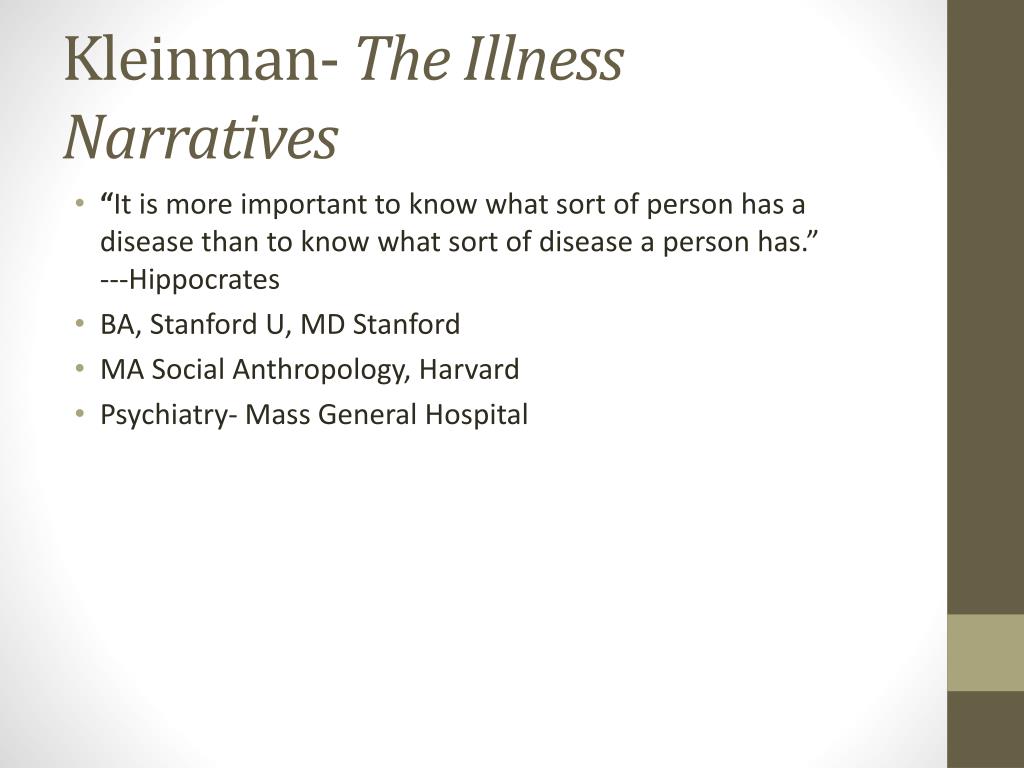 illness narrative definition