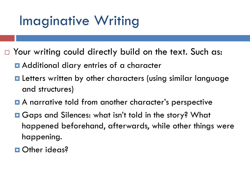 imaginative writing vs academic writing