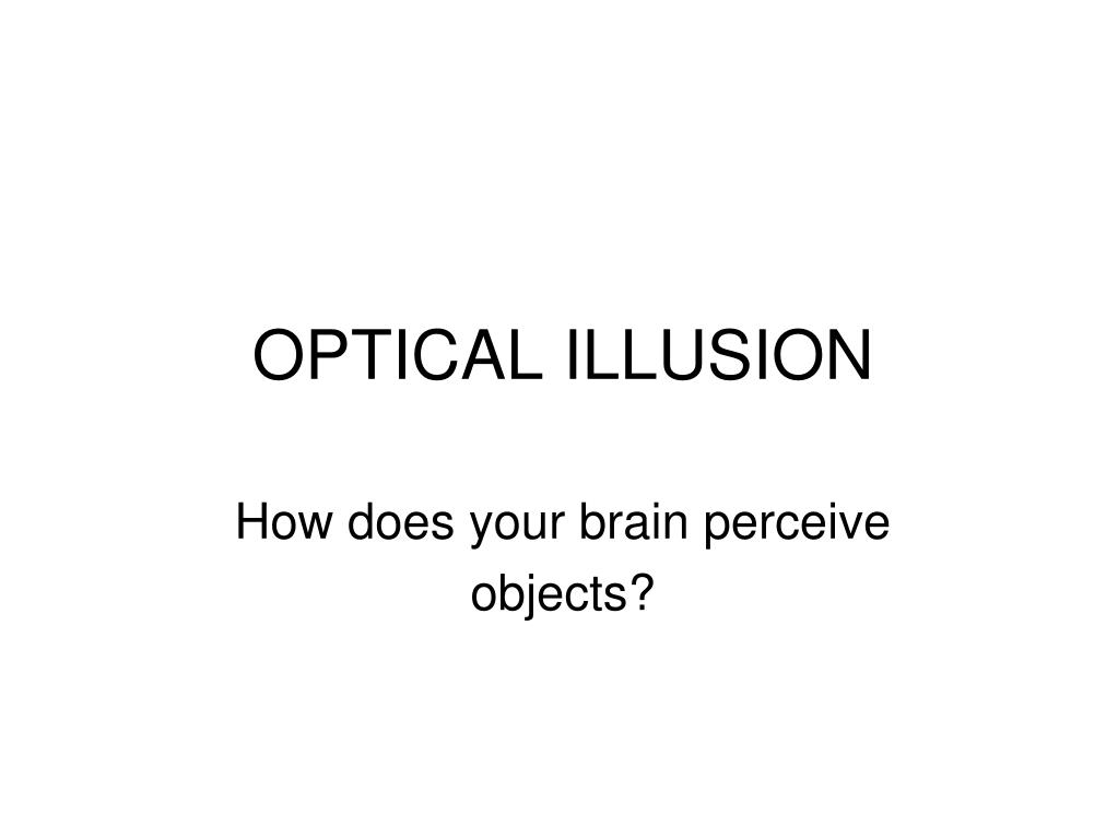 PPT - OPTICAL ILLUSION PowerPoint Presentation, free download - ID:2756017