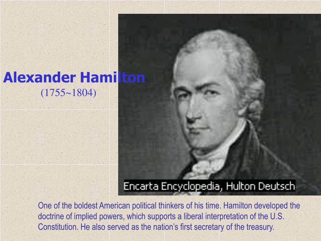 Alexander Hamilton 1755 1804