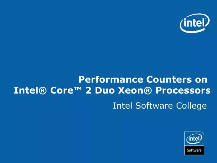 Core 2 Duo Performance Chart