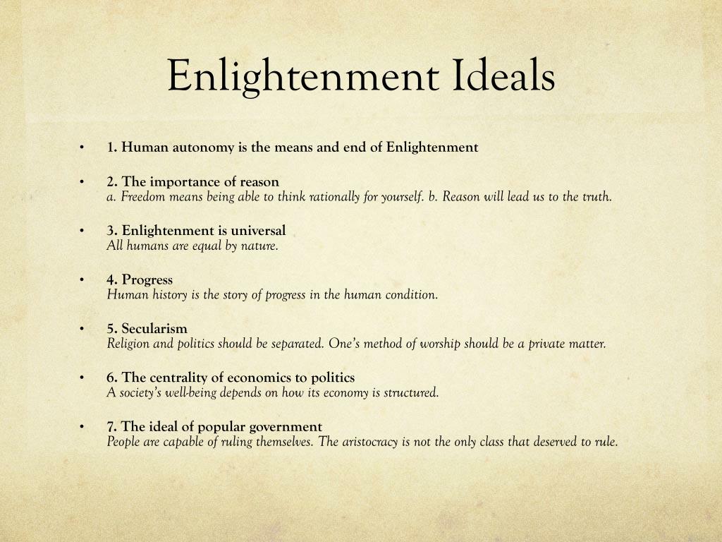 PPT - Enlightenment Ideals PowerPoint Presentation, free 