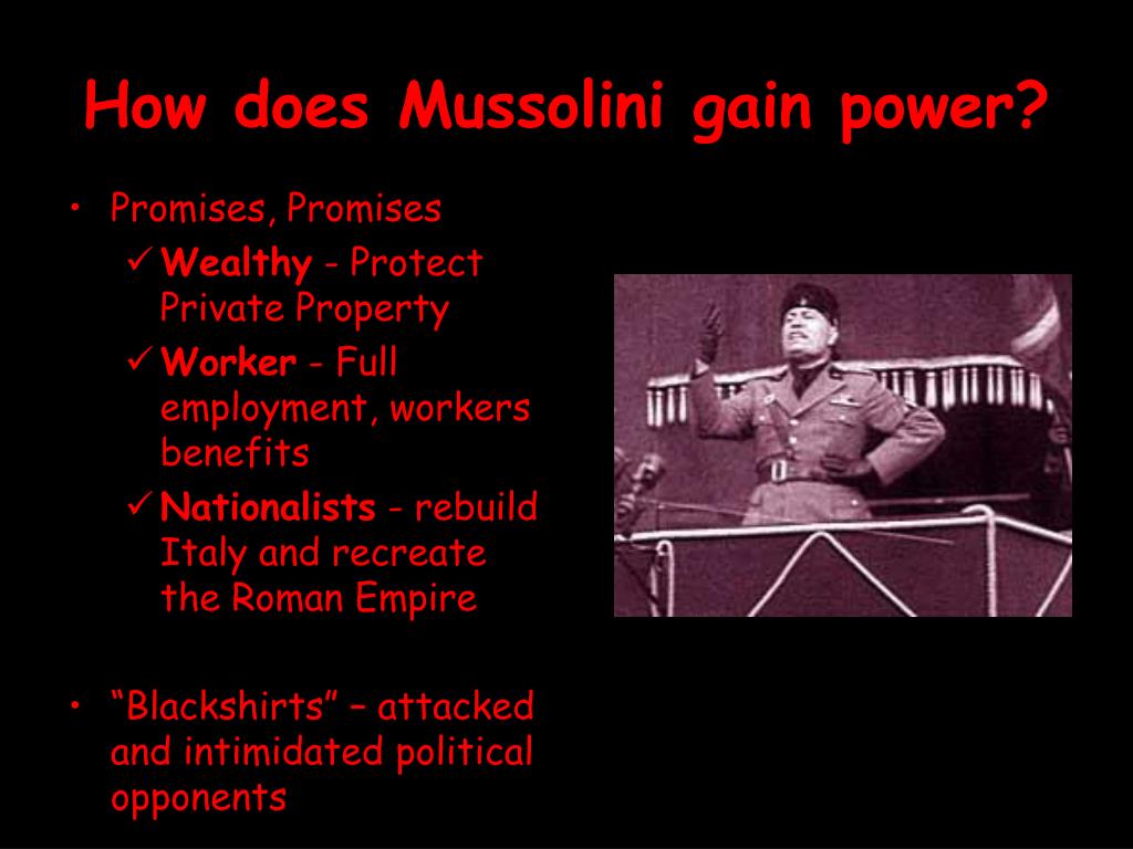 PPT The Rise Of Mussolini In Italy PowerPoint Presentation Free 