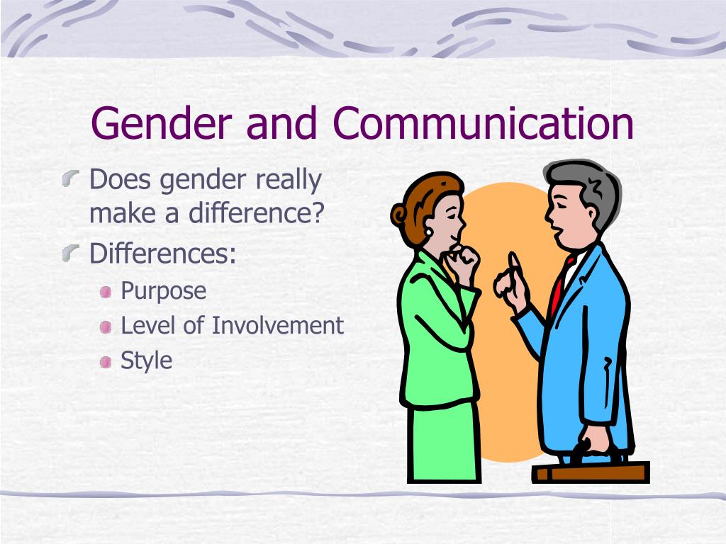 gender communication presentation