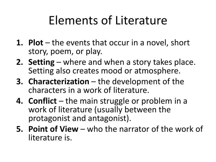 literature elements