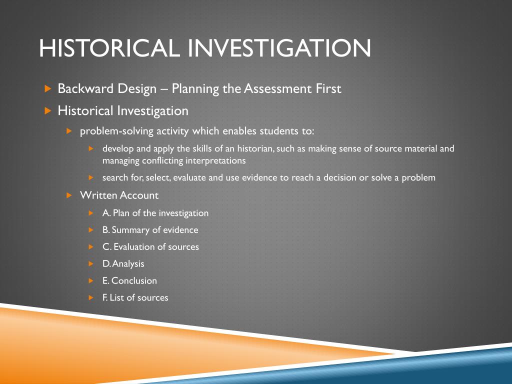 PPT - History as Mystery and History as Inquiry PowerPoint Presentation ...