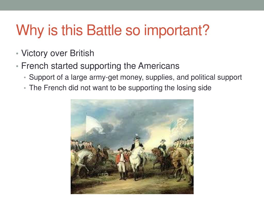 why was the battle of saratoga so important