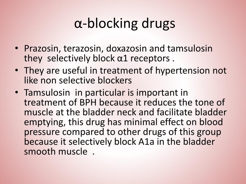 what is terazosin given for