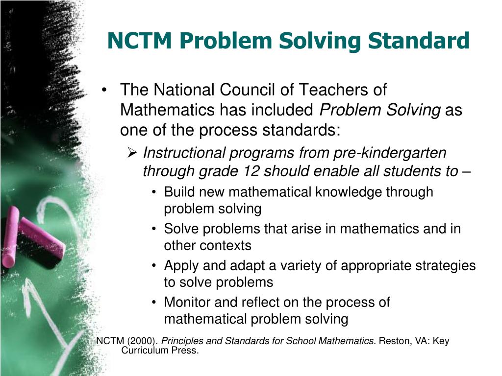 nctm problem solving standard