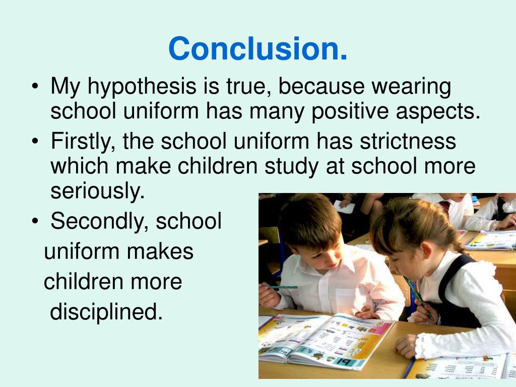 wearing school uniform essay conclusion