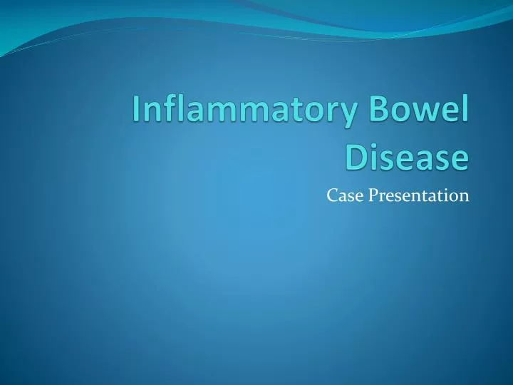 Inflammatory Bowel Disease Ppt  Quotes Sites