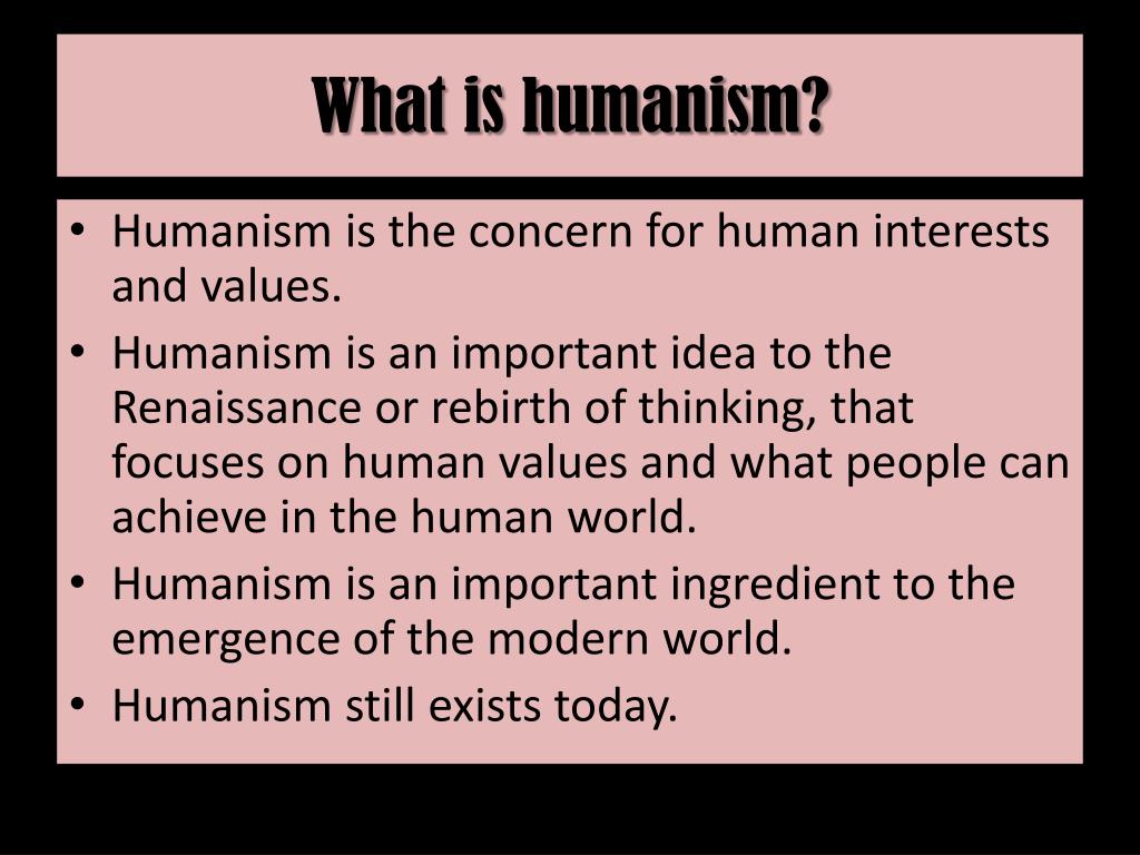 PPT What Is Humanism PowerPoint Presentation Free Download ID 2761723