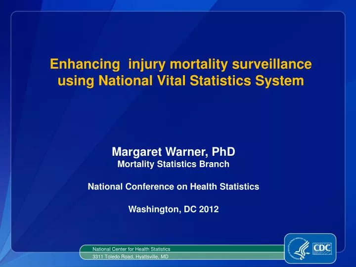 enhancing injury mortality surveillance using national vital statistics system n.