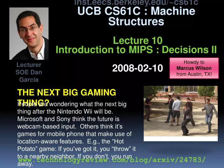 PPT The next big gaming thing? PowerPoint Presentation, free download