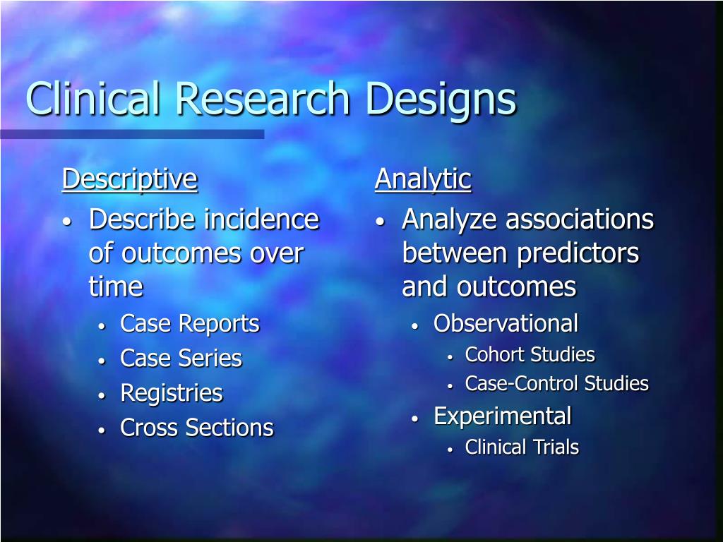 clinical research design slideshare