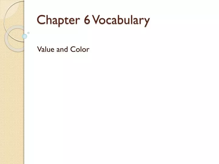 PPT - Chapter 6 Vocabulary PowerPoint Presentation, free download - ID ...