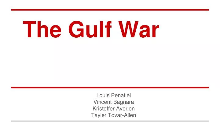 the consequences of the gulf war The gulf war setting 1 in gulf war and health, volume 4, that committee’s charge was not to review the scientific evidence on the possible health effects of various agents to which gulf war veterans were potentially exposed, but rather to look at the prevalence of the various health effects seen in gulf war deployed veterans and to. the consequences of the gulf war The gulf war setting 1 in gulf war and health, volume 4, that committee’s charge was not to review the scientific evidence on the possible health effects of various agents to which gulf war veterans were potentially exposed, but rather to look at the prevalence of the various health effects seen in gulf war deployed veterans and to.