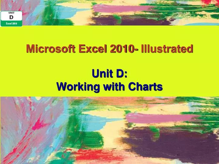 Working With Charts In Excel 2010