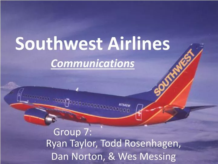 Ppt Southwest Airlines Powerpoint Presentation Free Download Id 2763686