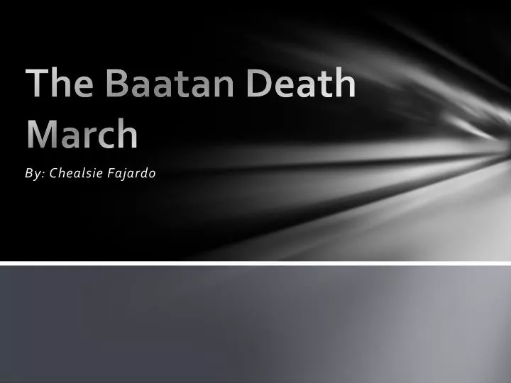 the baatan death march n.