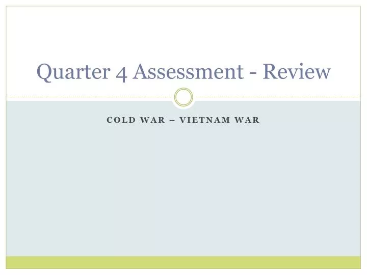 quarter 4 assessment review n.