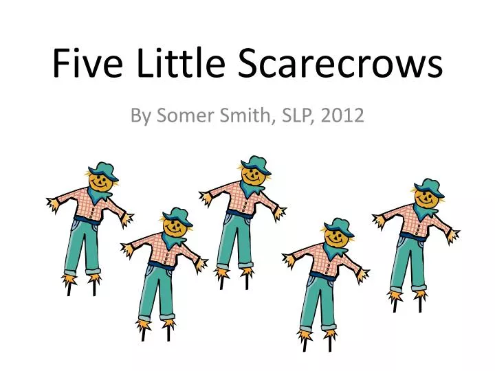 five little scarecrows n.