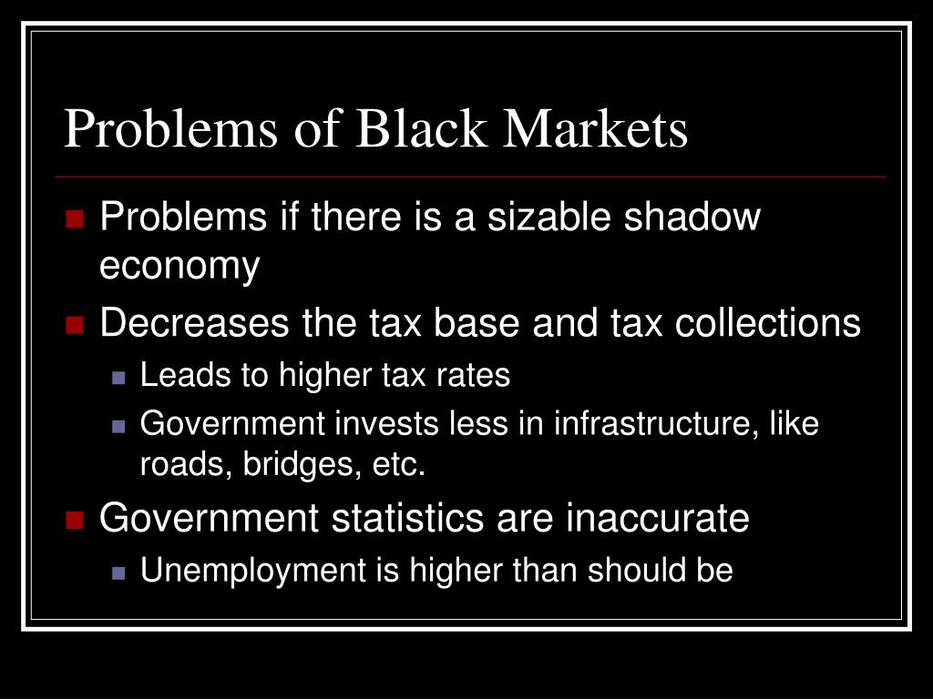 research paper black market