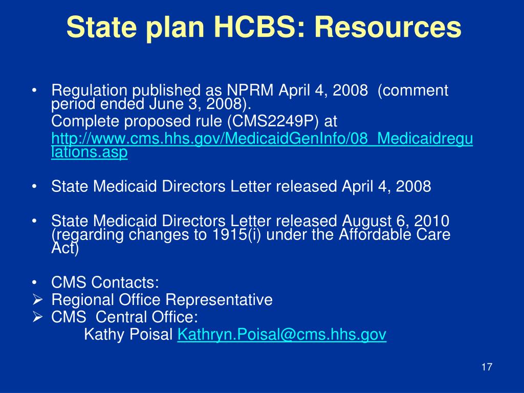 PPT 1915(i) State Plan Home and CommunityBased Services (HCBS