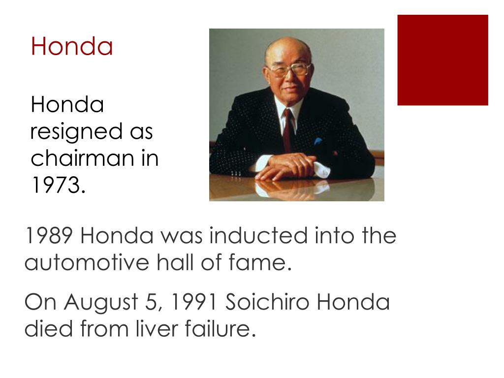 PPT - Soichiro Honda PowerPoint Presentation, free download - ID:2765860