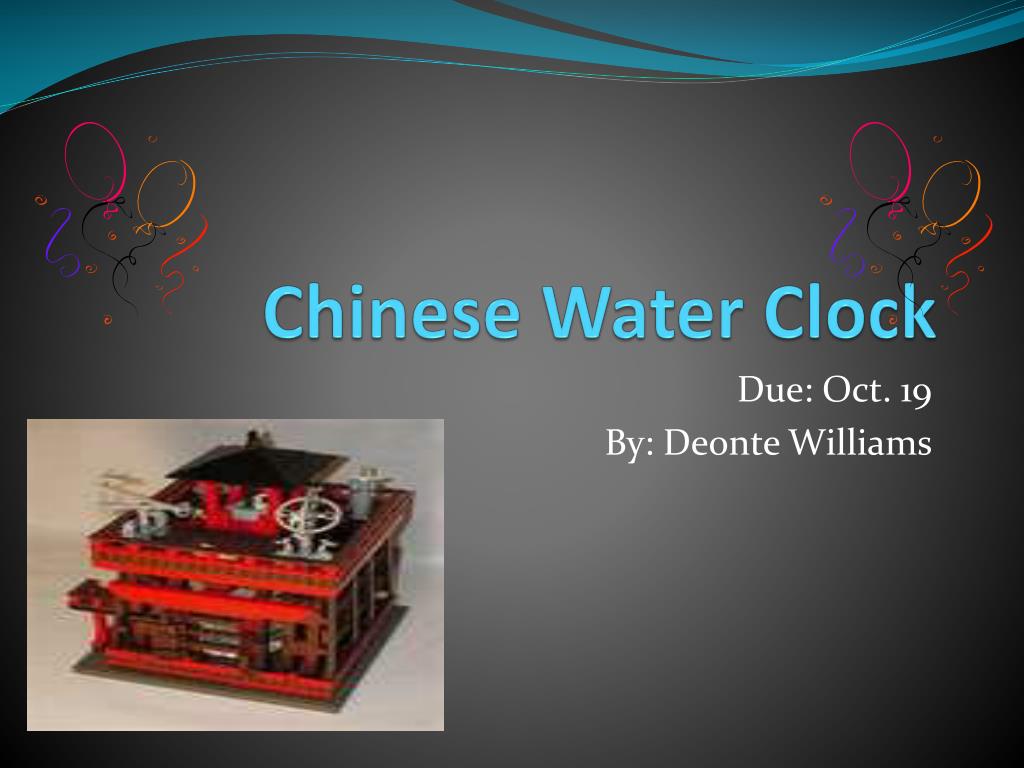 presentation on water clock