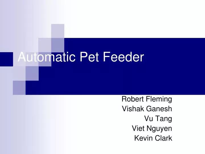 Ppt Automatic Pet Feeder Powerpoint Presentation Free Download