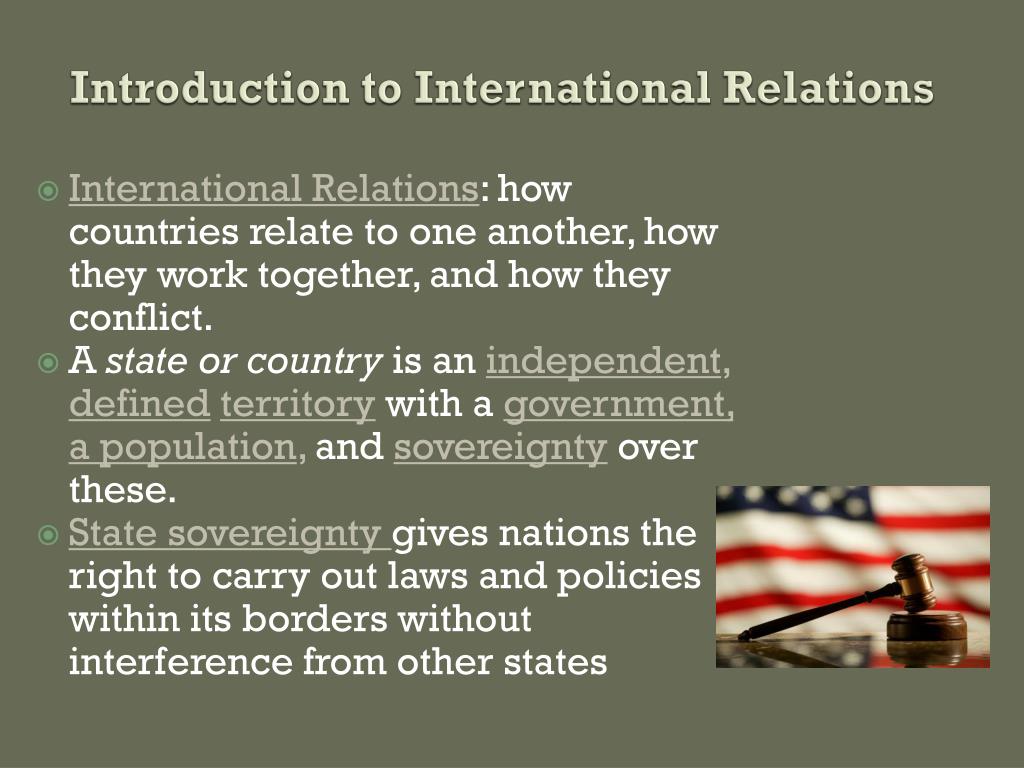 presentation topics for international relations