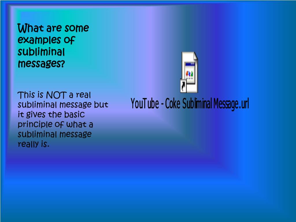 subliminal definition psychology example subliminal definition psychology example
