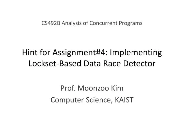 sp assignment detected data race