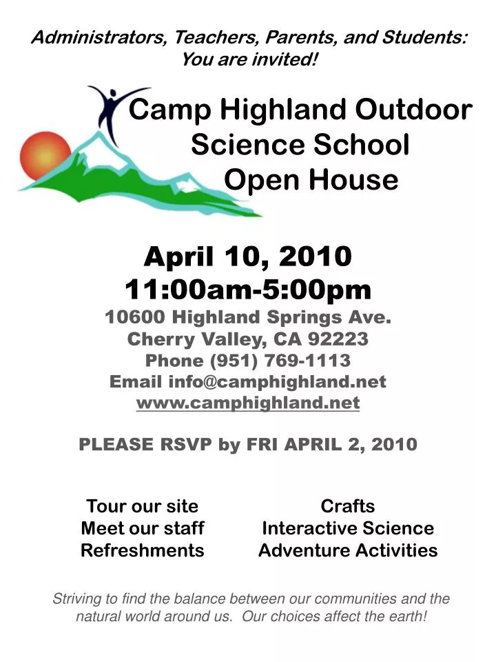 open house powerpoint presentation for parents