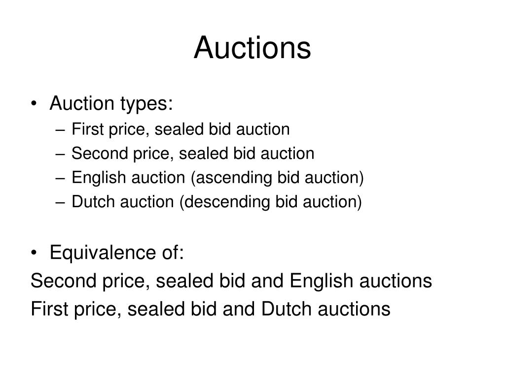 lette Næsten død desillusion PPT - Auctions PowerPoint Presentation, free download - ID:2769919