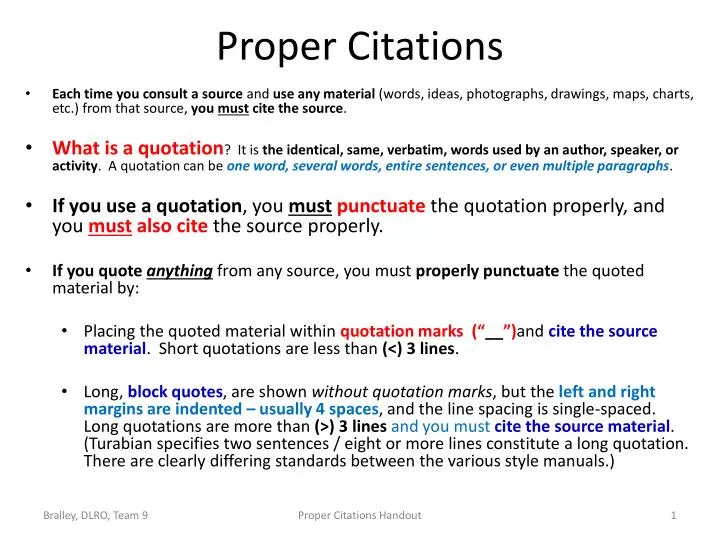 proper reference citation format
