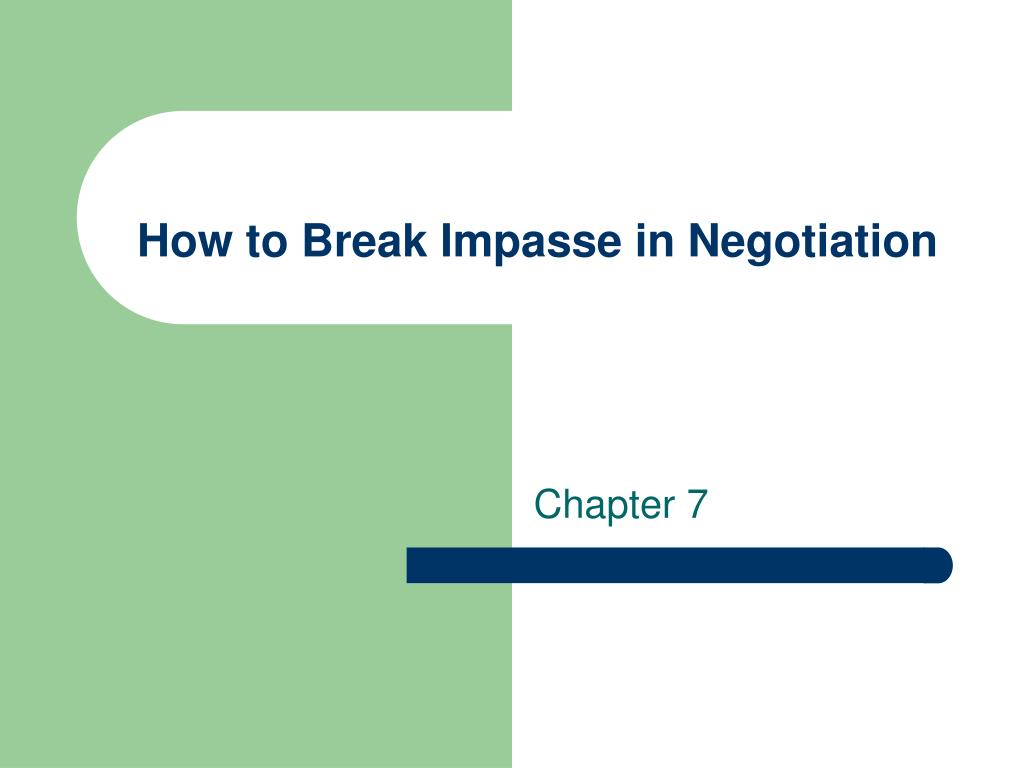 Overcome A Negotiation Impasse With This One Question