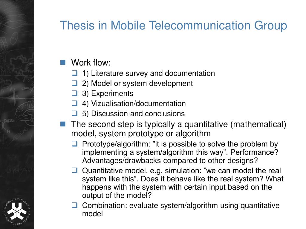 master thesis telecommunication engineering