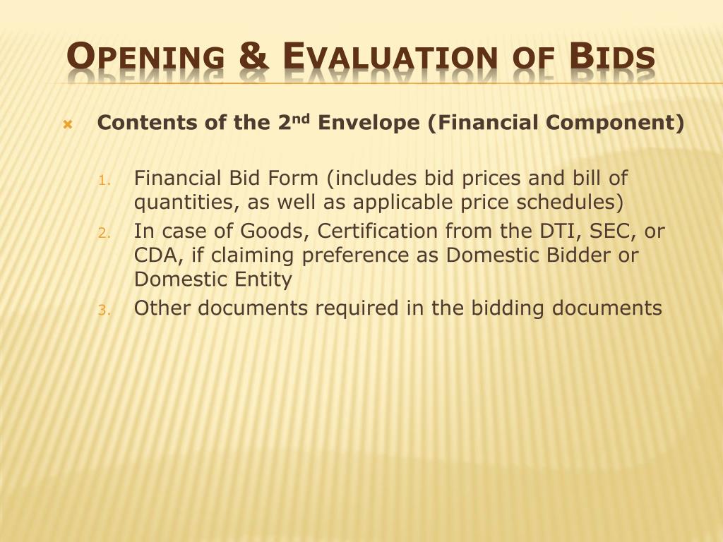 PPT - Bidding Procedures For The Procurement Of Goods And ...