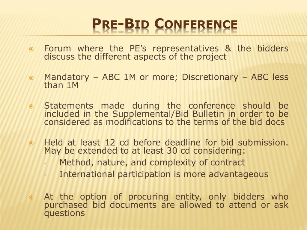 PPT - Bidding Procedures For The Procurement Of Goods And ...