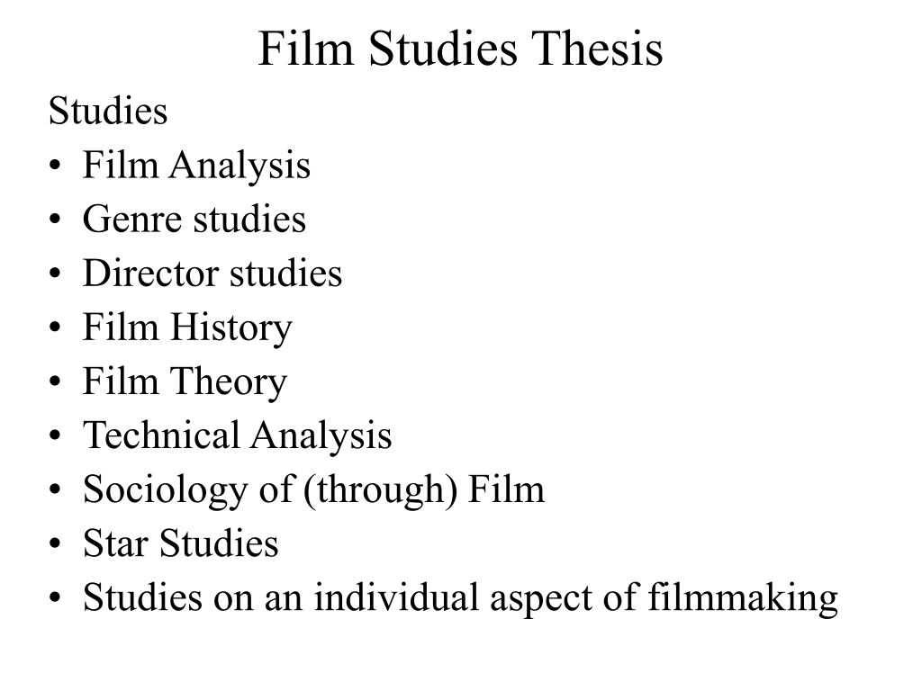 film thesis
