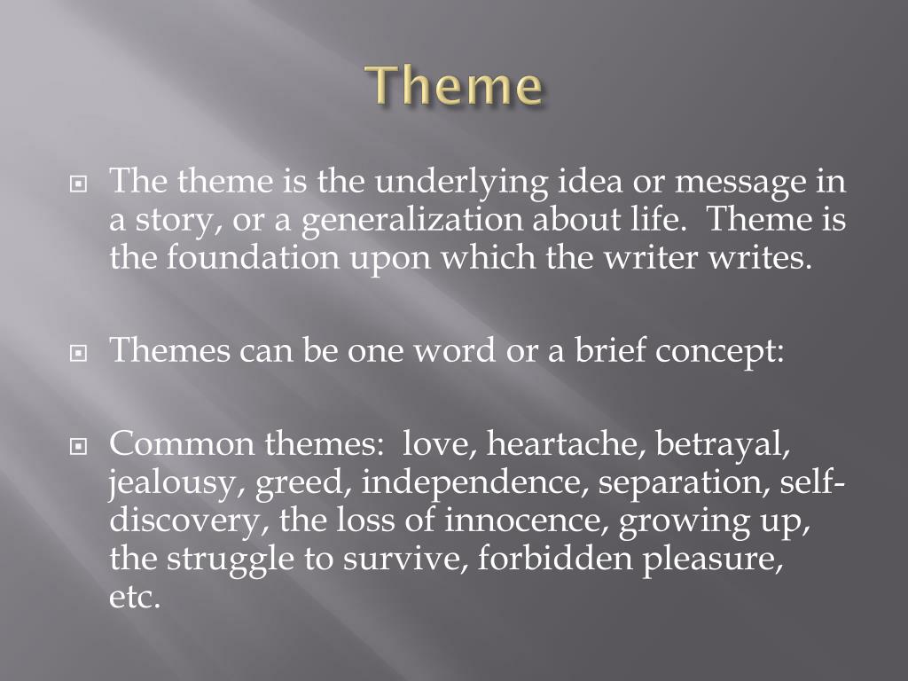 PPT - Thematic Statements PowerPoint Presentation, free download - ID ...
