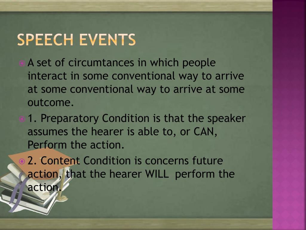 definition speech event