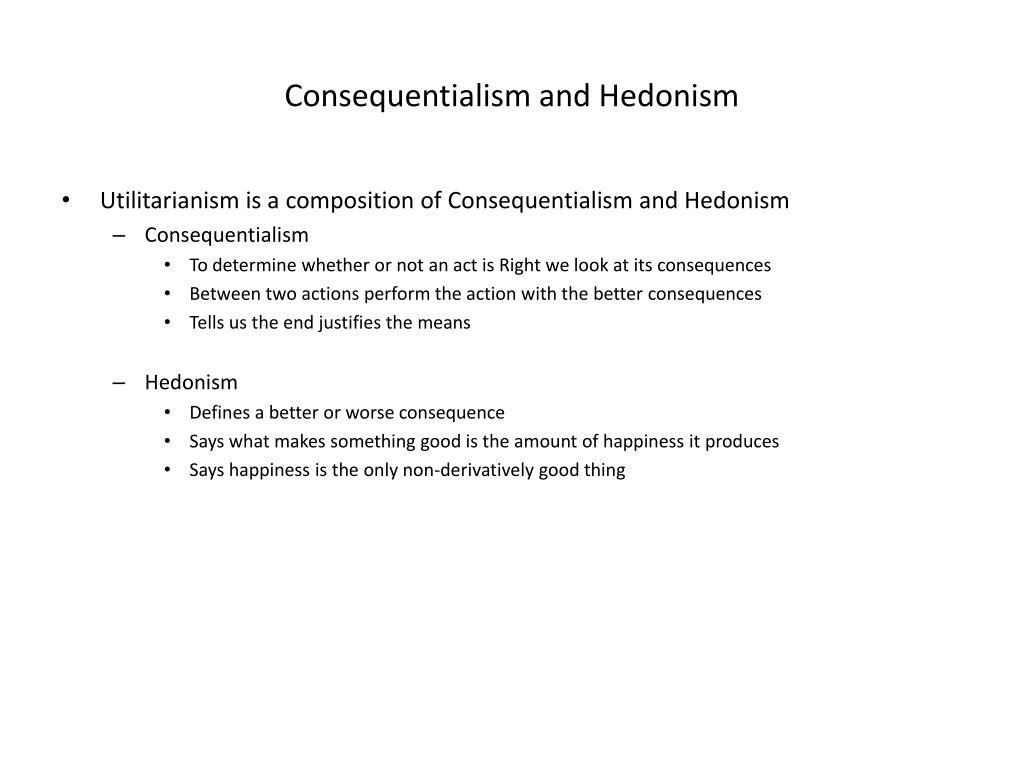 hedonic consequentialism hedonic consequentialism